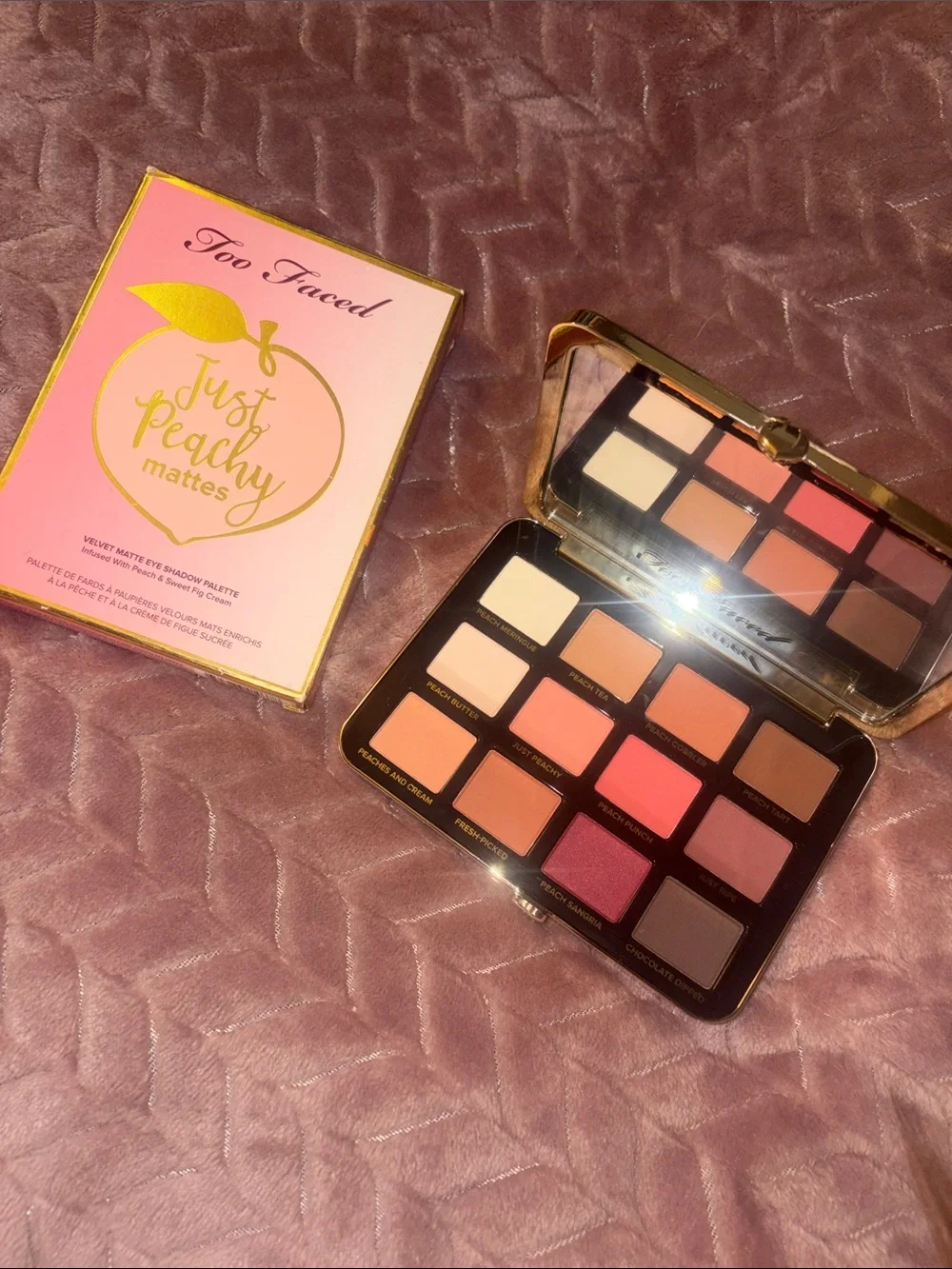Too Faced Just Peachy Mattes Shadow Palette - Pink Peach